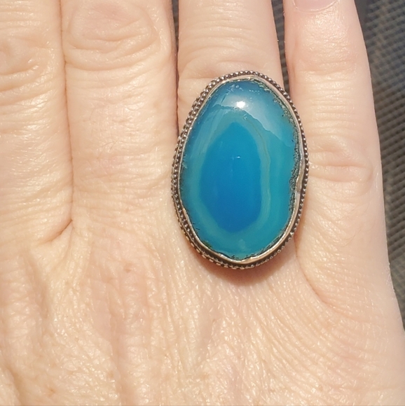 New Solar Agate 925 Silver Statement Ring. - Picture 2 of 16